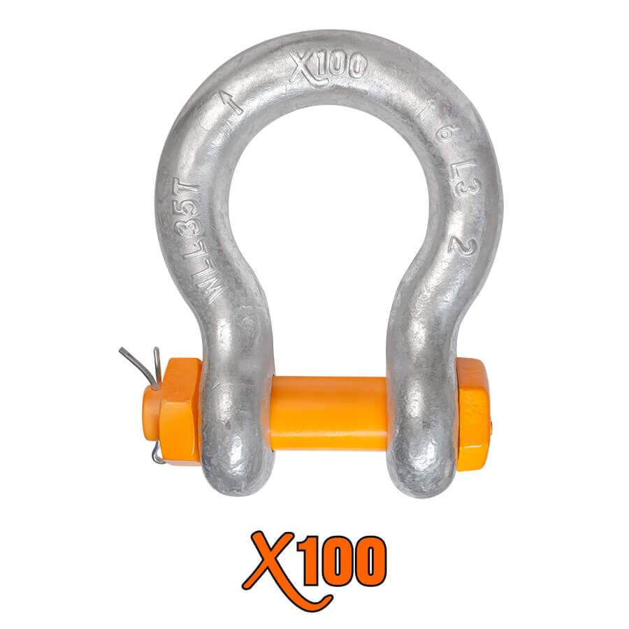 X100® Safety Bolt Anchor Shackles