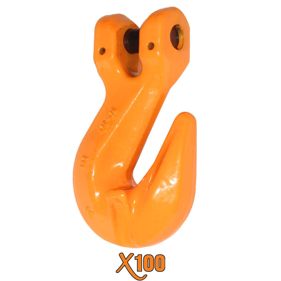 X100® Grade 100 Clevis Grab Hook With Cradle